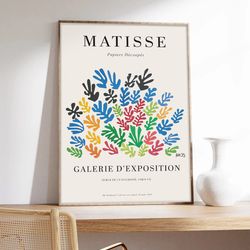 matisse poster, cut papers, henri matisse, cuts out, abstract art, art print on museum quality paper