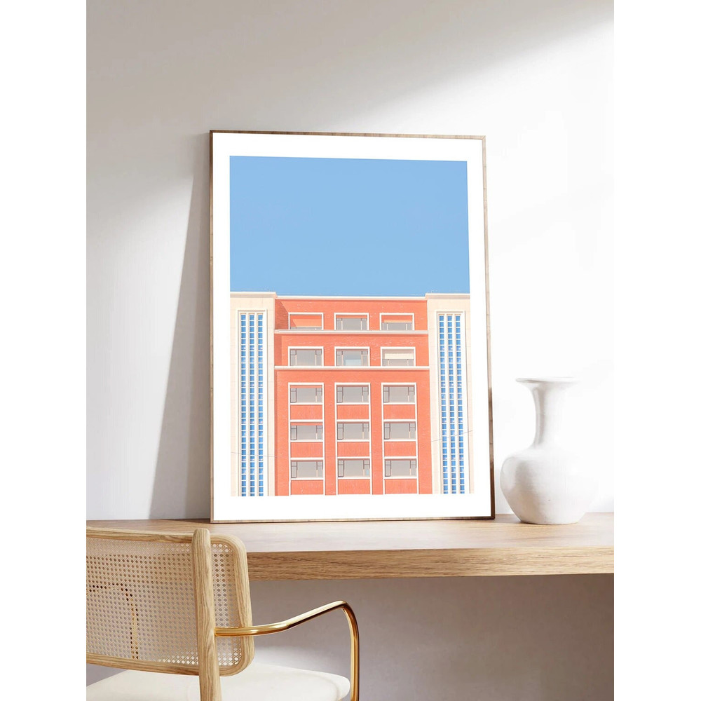 Paris Poster, Symmetries by Laura Sanchez, House, Paris Photography, Minimalist, museum quality paper.jpg