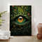 Surreal Poster - Giant Eye Art in Emerald Green, Maximalist Wall Decor for Modern and Bohemian Spaces.jpg