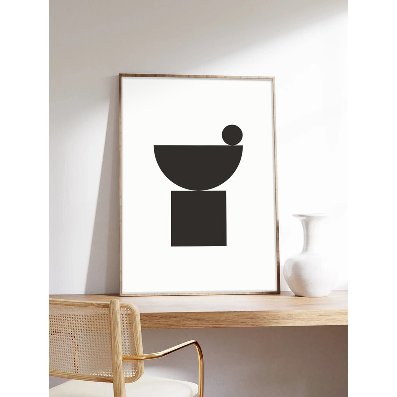 Minimalist poster, Bastien Bouta, Abstract forms 2, Abstract art, Art printing on museum quality paper.jpg