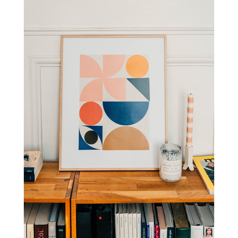 Minimalist poster, Bastien Bouta, Abstract forms 1, Abstract art, Art printing on museum quality paper.jpg