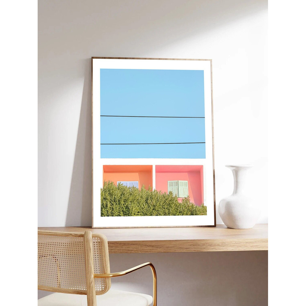 Paris poster, Candy Houses by Laura Sanchez, House, Paris photography, Minimalist, museum quality paper.jpg