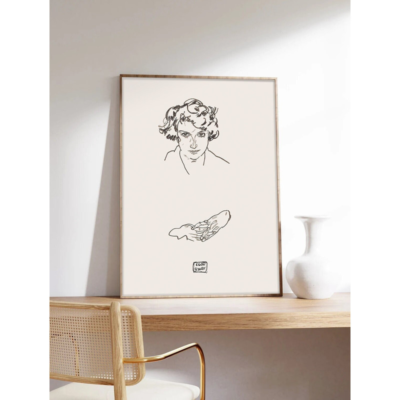 Schiele Poster, Women's Poster, Egon Schiele, Exhibition Poster, Museum Quality Art Printing on Paper-2.jpg