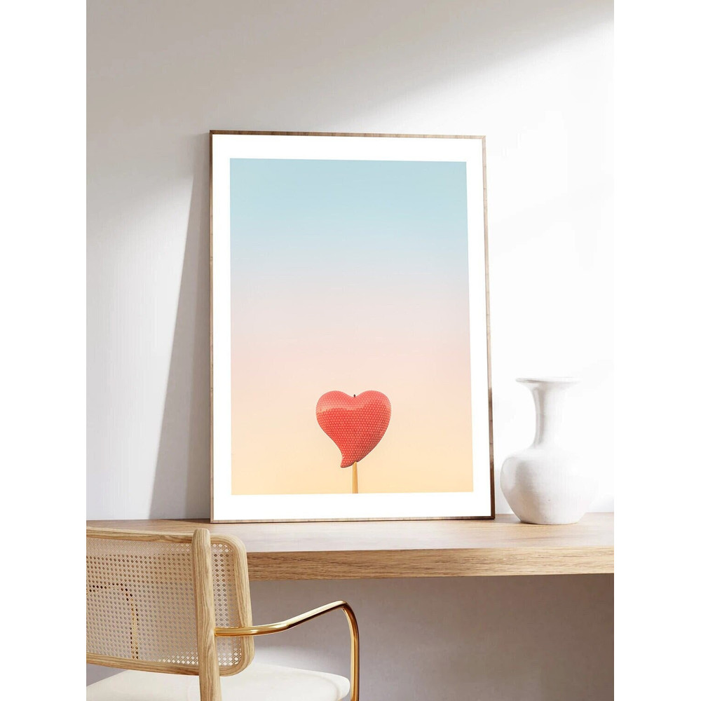 Paris Poster, Accroche-Cœur by Laura Sanchez, Heart, Paris Photography, Minimalist, museum quality paper.jpg