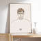 Schiele Poster, Minimalist Poster, Egon Schiele, Exhibition Poster, Museum Quality Art Printing on Paper.jpg