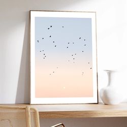 photography, art poster, moonrise by laura sanchez, sky poster, minimalist, photography on museum quality paper