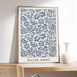 morris poster, william morris, art nouveau, flower motifs, exhibition poster, museum quality art printing on paper