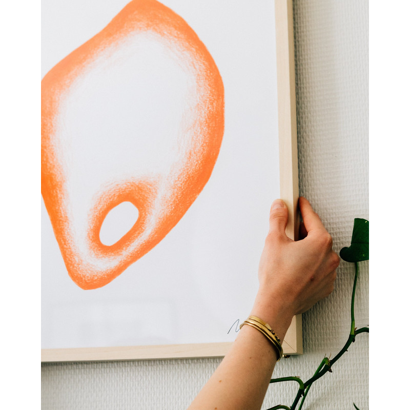 Minimalist art, Art poster, Abstract painting, by Marc Palmade, Blue abstract art, Art print on museum quality paper-1.jpg