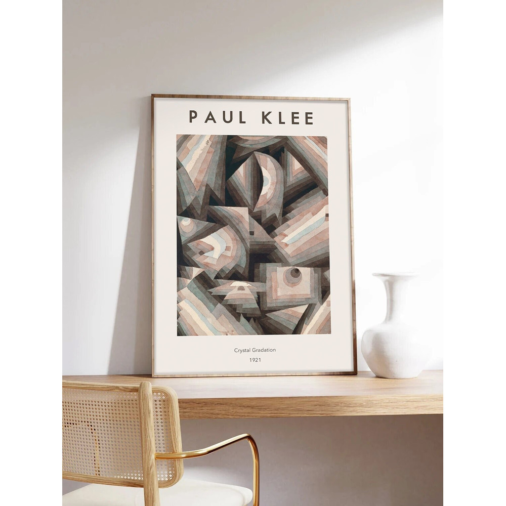 Paul Klee Poster, Abstract Art, Klee Poster, Crystal Gradation, Exhibition Poster, Museum Quality Art Printing on Paper.jpg