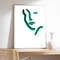 Portrait, Minimalist Art, Art Poster, Green portrait3 by Marc Palmade,Green Abstract Art,art print on museum quality paper.jpg