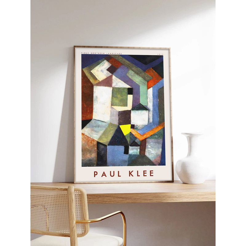 Paul Klee Poster, Abstract Art, Abstract Poster, Northern Landscape, Exhibition Poster, Museum Quality Art Printing on Paper.jpg