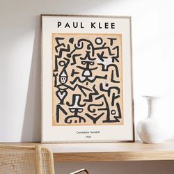paul klee poster, abstract art, abstract poster, comedians' handbill, exhibition poster, museum quality art printing on