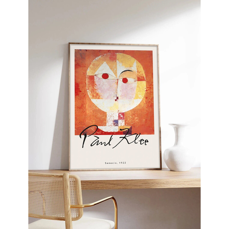 Paul Klee Poster, Abstract Art, Klee Poster, Abstract Poster, Senecio, Exhibition Poster, Museum Quality Art Printing on Paper.jpg
