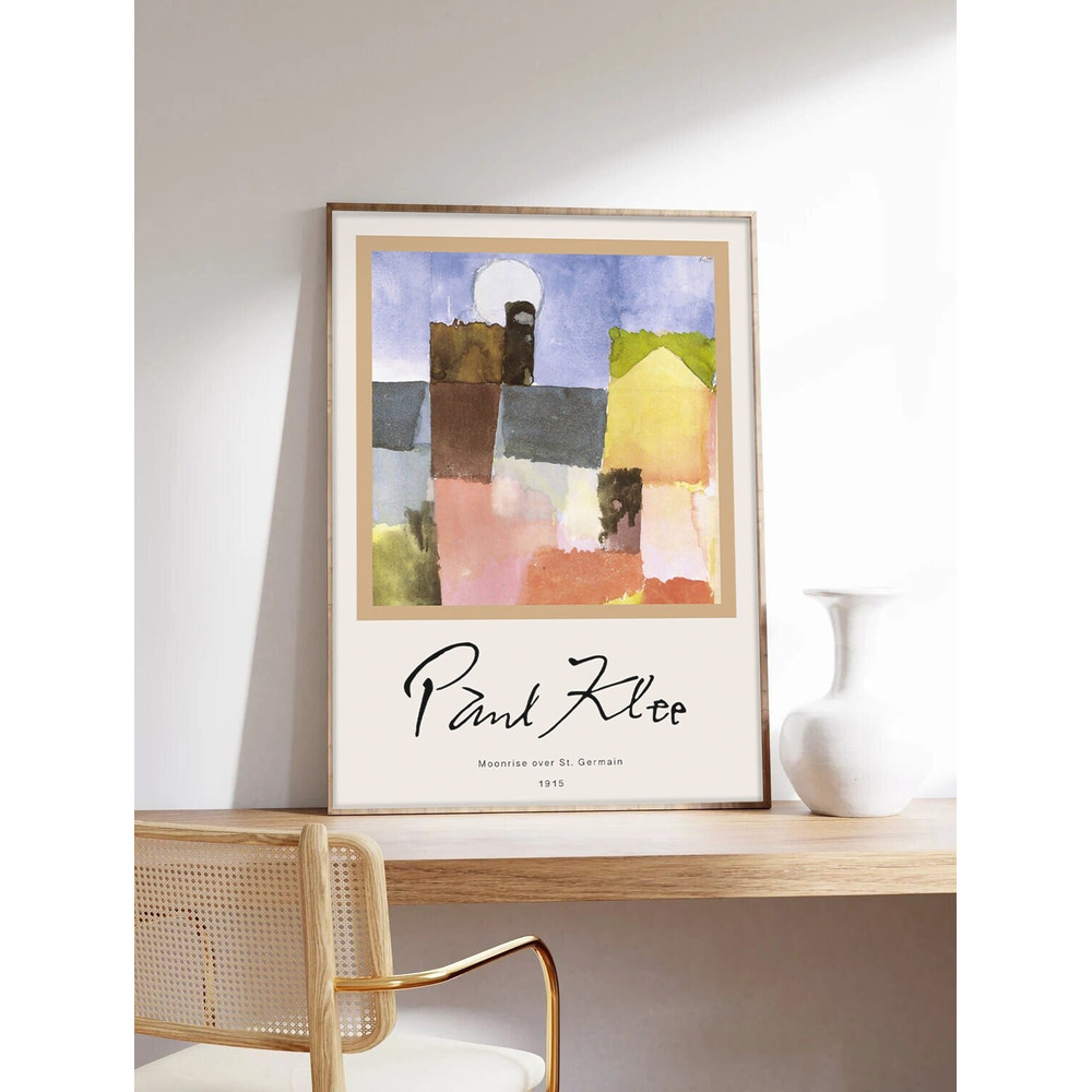 Paul Klee Poster, Abstract Art, Klee Poster, Abstract Poster, Moonrise, Exhibition Poster, Museum Quality Art Printing on Paper.jpg