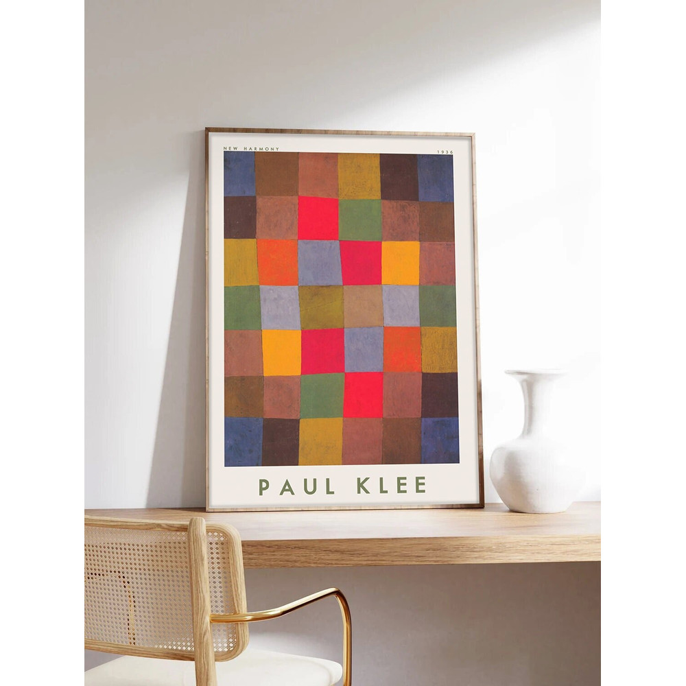 Paul Klee Poster, Abstract Art, Paul Klee, Abstract Poster, New Harmony, Exhibition Poster, Museum Quality Art Printing on Paper.jpg