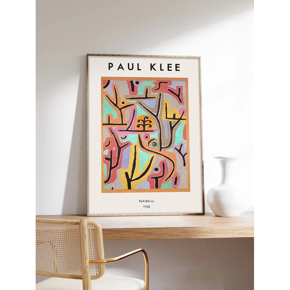 Paul Klee Poster, Abstract Art, Paul Klee, Abstract Poster, Park Bei Lu, Exhibition Poster, Museum Quality Art Printing on Paper.jpg