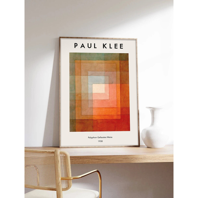 Paul Klee Poster, Abstract Art, Klee Poster, Abstract Poster, Polyphon, Exhibition Poster, Museum Quality Art Printing on Paper-1.jpg