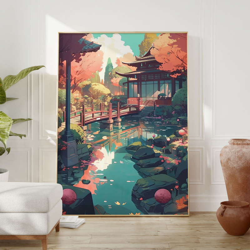 Zen Anime Poster - Lofi Wall Art for Indie Rooms, Calming and Relaxing Aesthetic, Best-Selling Anime Fan Gift, Affordable Cool Posters.jpg