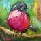 pink robin painting