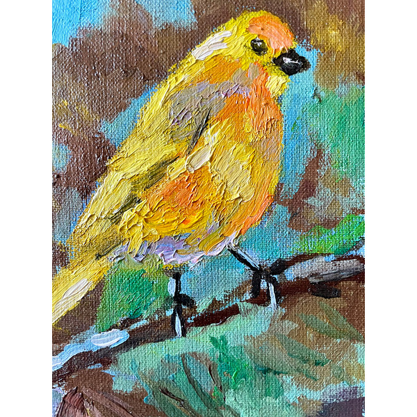 yellow bird painting 3