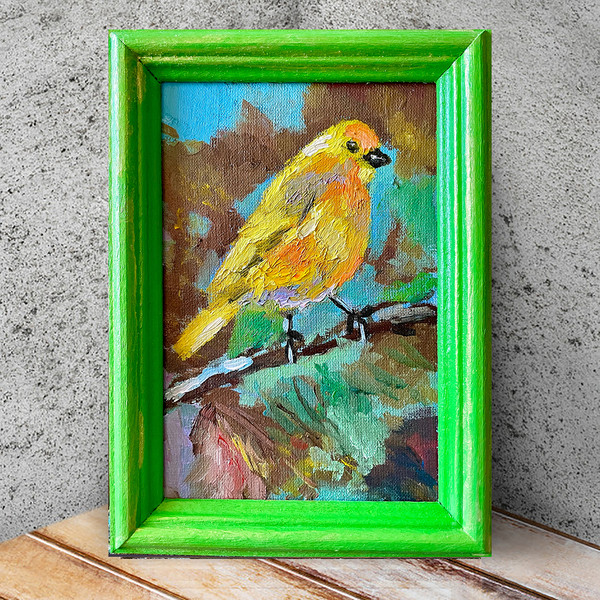 yellow bird painting 5
