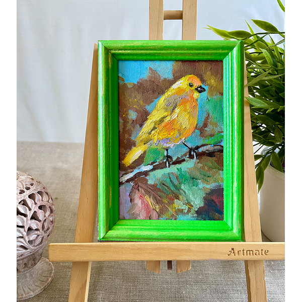 yellow bird painting 6