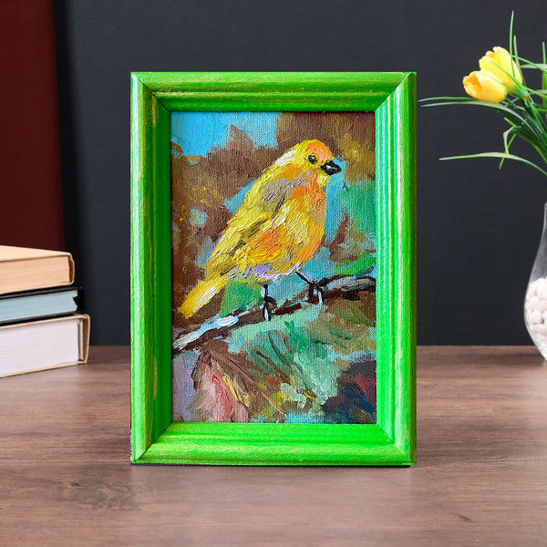 yellow bird painting 10
