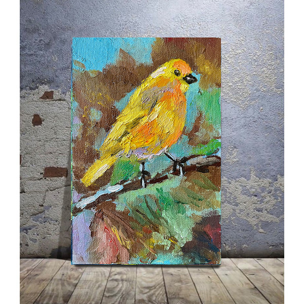 yellow bird painting 11