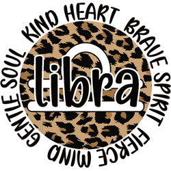 Leopard Cheetah Print Libra Zodiac Sign Birthday Horoscope