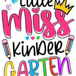 little miss kindergarten shirt back to school kinder girls