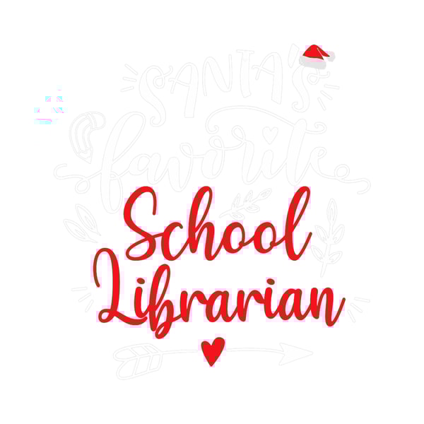 Santas Favorite School Librarian Teacher Christmas Xmas.png