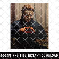 michael myers scream heart hands halloween png, michael myers scream heart hands halloween files png