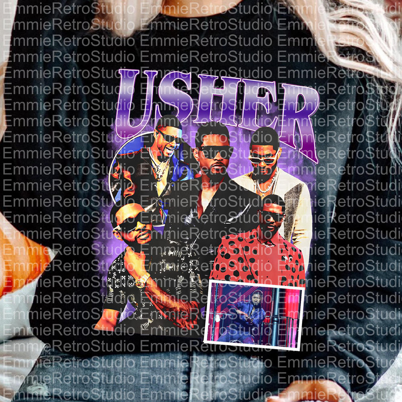 Usher World Tour PNG Fan Usher Past Present Future World Tour Usher Ppf Shirt Usher Concert Digital 0