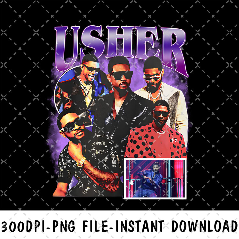 Usher World Tour PNG Fan Usher Past Present Future World Tour Usher Ppf Shirt Usher Concert Digital 1