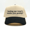 Hating Me Wont Make You Pretty Hat Embroidered Cap Sassy Embroidered Hat Hating Me Quote Cap Trendy 1