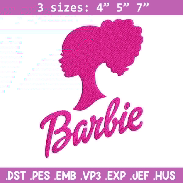 Barbie logo and her Embroidery, Barbie logo Embroidery, logo design, Embroidery File, logo shirt, Digital download..jpg