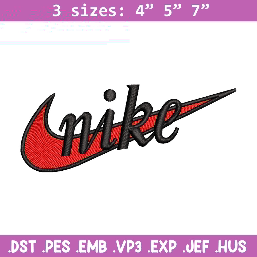 Nike red embroidery design, Nike embroidery, Nike design, Embroidery file,Embroidery shirt, Digital download.jpg