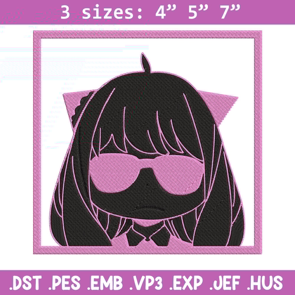 Anya box Embroidery Design, Spy x family Embroidery, Embroidery File, Anime Embroidery, Anime shirt, Digital download.jpg