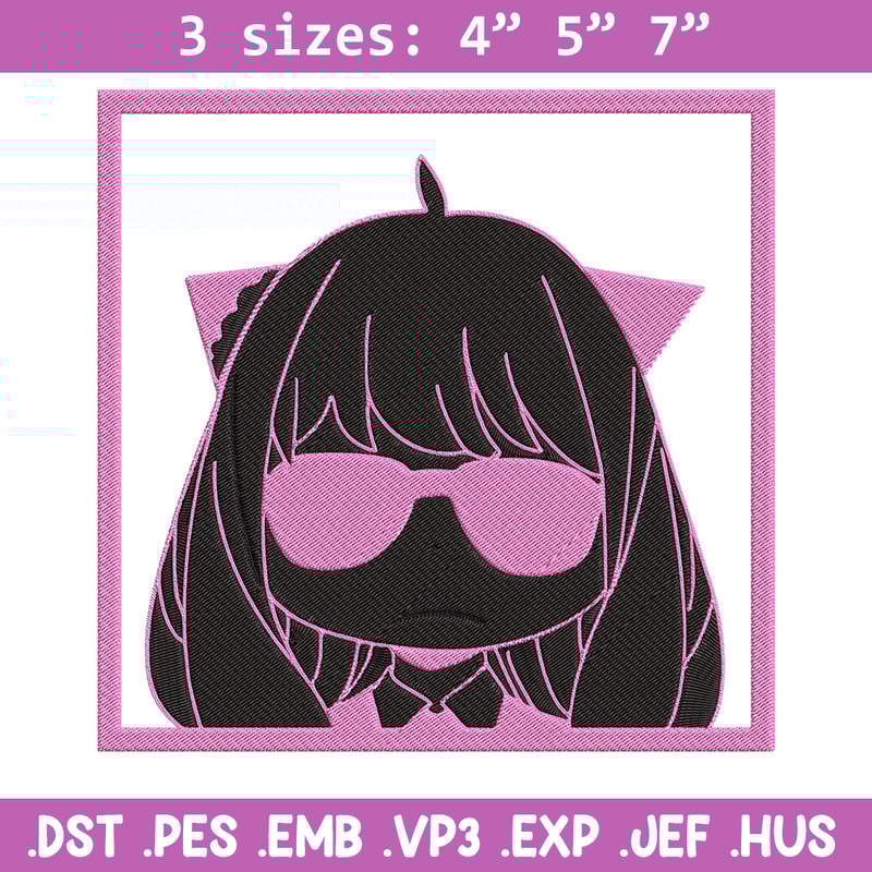 Anya box Embroidery Design, Spy x family Embroidery, Embroidery File, Anime Embroidery, Anime shirt, Digital download.jpg