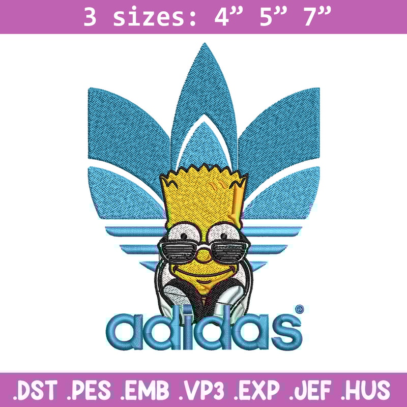 Bart simpson adidas Embroidery Design,Adidas Embroidery, Brand Embroidery, Embroidery File, Logo shirt, Digital download.jpg