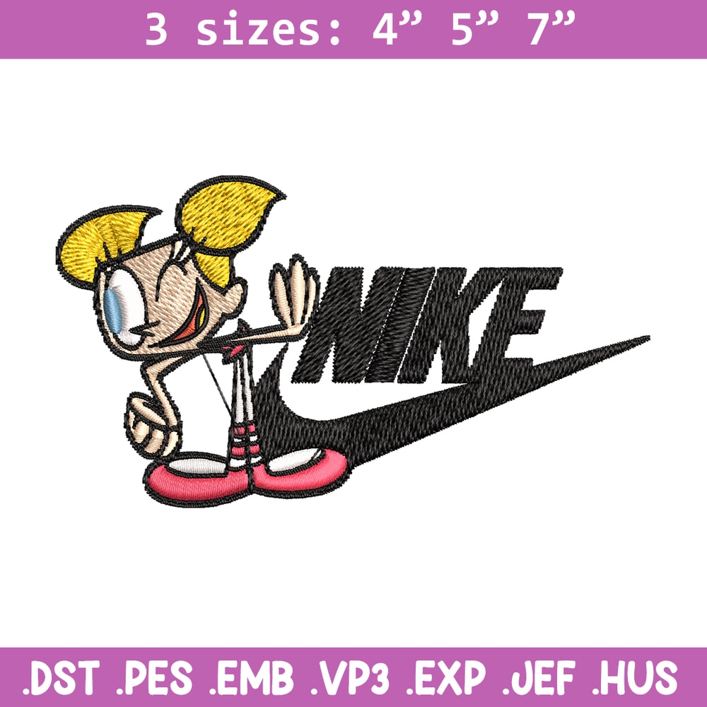 Bubbles cartoon Nike Embroidery design, Bubbles cartoon Embroidery, Nike design, Embroidery file, Instant download..jpg