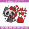 Call Me Scream Hello Kitty Embroidery design, Hallokitty Embroidery, cartoon design, Embroidery File, Digital download..jpg