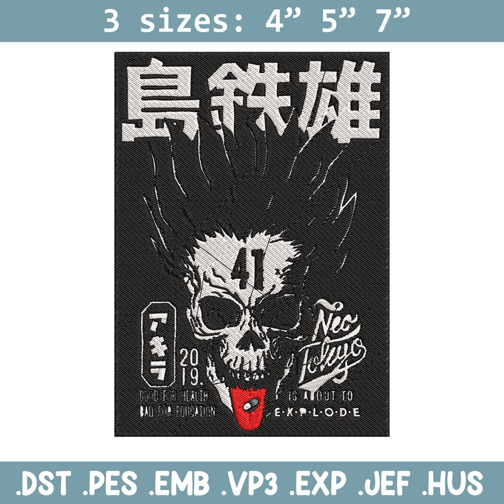 Akira 41 Poster Embroidery Design, Akira Embroidery, Embroidery File,Anime Embroidery, Anime shirt, Digital download..jpg