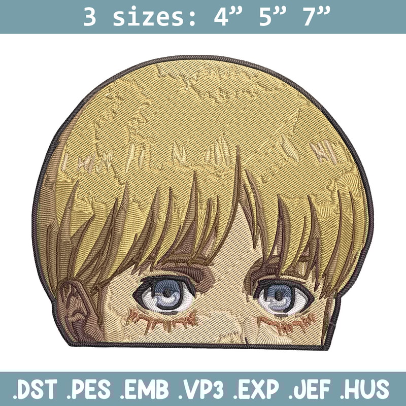 Armin Peeker Embroidery Design, Aot Embroidery, Embroidery File, Anime Embroidery, Anime shirt, Digital download..jpg