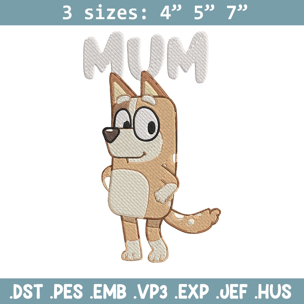 Chilli Heeler Embroidery, Bluey Cartoon Embroidery, cartoon Embroidery, Embroidery File, cartoon shirt, digital download.jpg