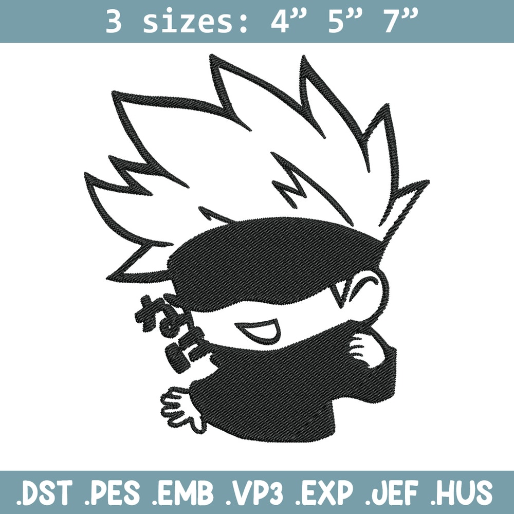 Gojo cute Embroidery Design,Jujutsu Embroidery, Embroidery File, Anime Embroidery, Anime shirt, Digital download.jpg