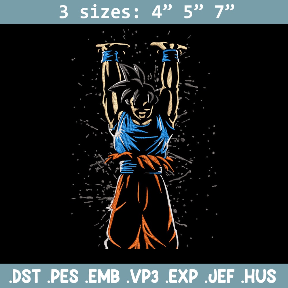 Goku genkidama Embroidery Design, Dragonball Embroidery,Embroidery File, Anime Embroidery, Anime shirt, Digital download.jpg