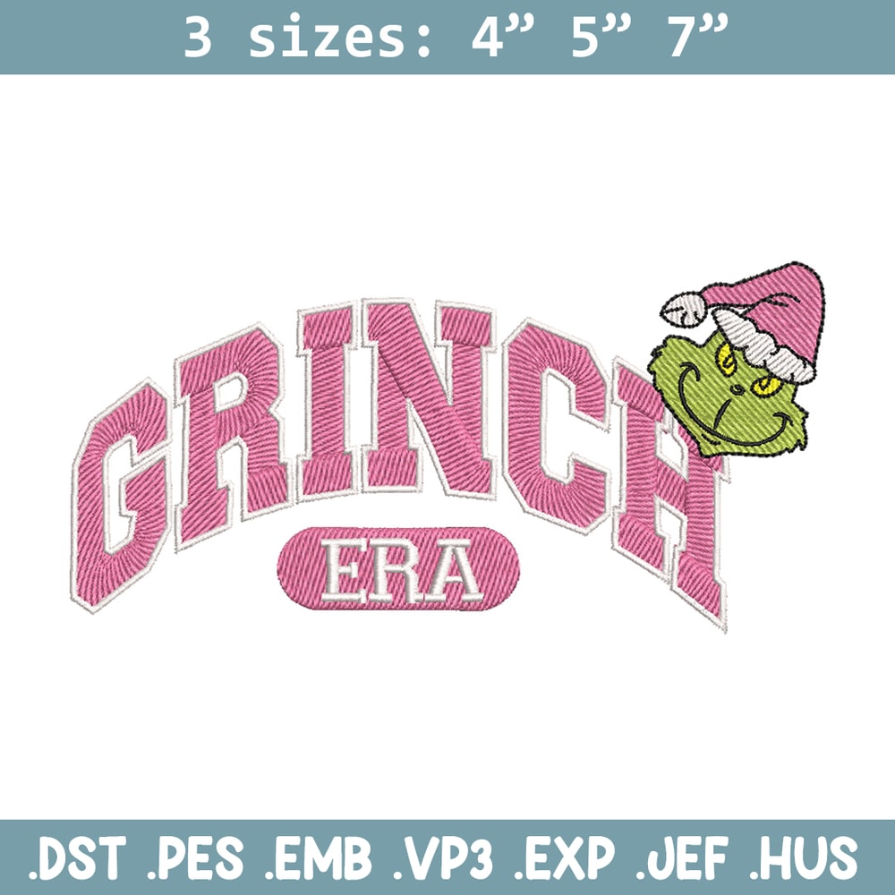 Grinch era embroidery design, Grinch embroidery, Chrismas design, Embroidery shirt, Embroidery file, Digital download.jpg