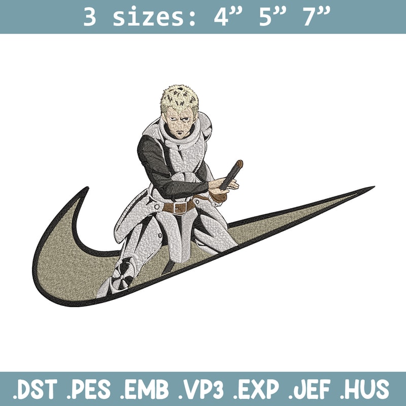 Iaian x nike Embroidery Design, One punch man Embroidery, Embroidery File, Nike Embroidery, Anime shirt,Digital download.jpg