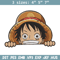 Luffy Peeker Embroidery Design, One piece Embroidery, Embroidery File, Anime Embroidery, Anime shirt, Digital download.jpg